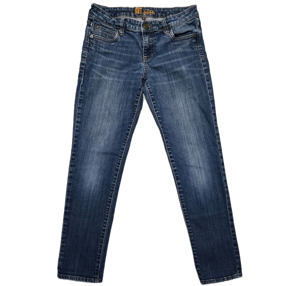 Kut From The Kloth Blue Denim Jeans with Faded Wash Size 2